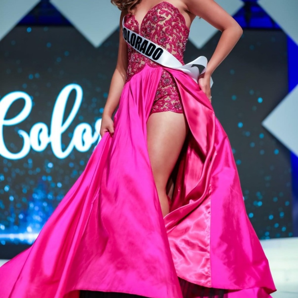 Sherri Hill couture ball gown romper
